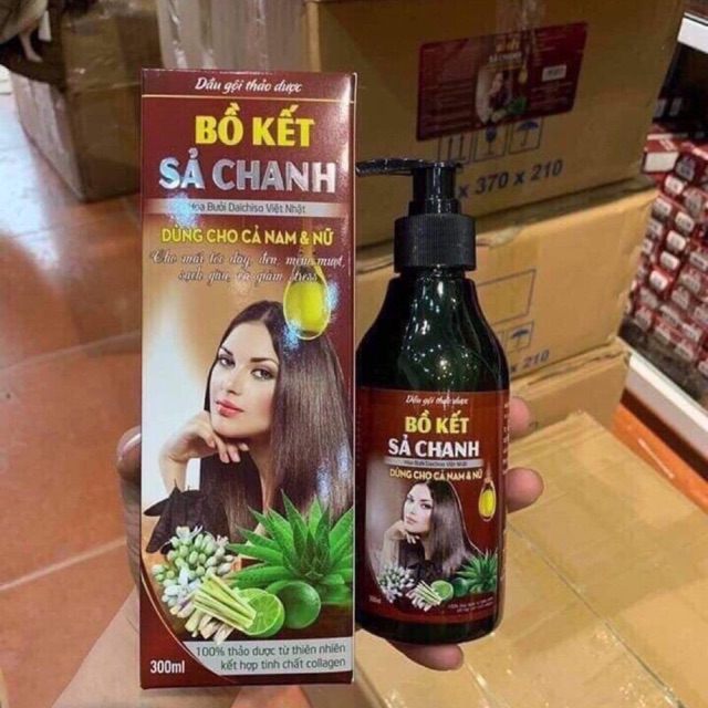 [HCM]Dầu Gội Bồ Kết Sả Chanh Kết Hợp Tinh Chất Hoa Bưởi 300ml giúp phục hồi tóc hư tổn cải thiện tình trạng rụng tóc kích thích mọc tóc sau một thời gian sử dụng