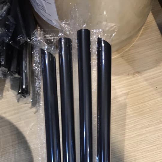 1kg ống hút đen bọc màng phuy 12