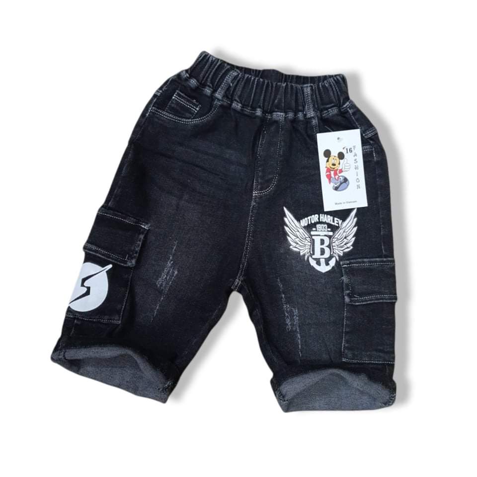 Quần jeans ngố bé trai size 18-25KG