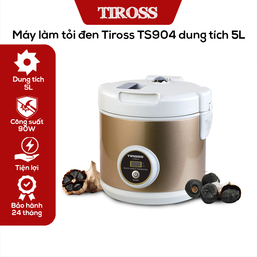 Máy làm tỏi đen Tiross TS904, Nồi nấu tỏi đen đa năng, Dung tích 5L, Hàng chính hãng, Bảo hành 12 tháng