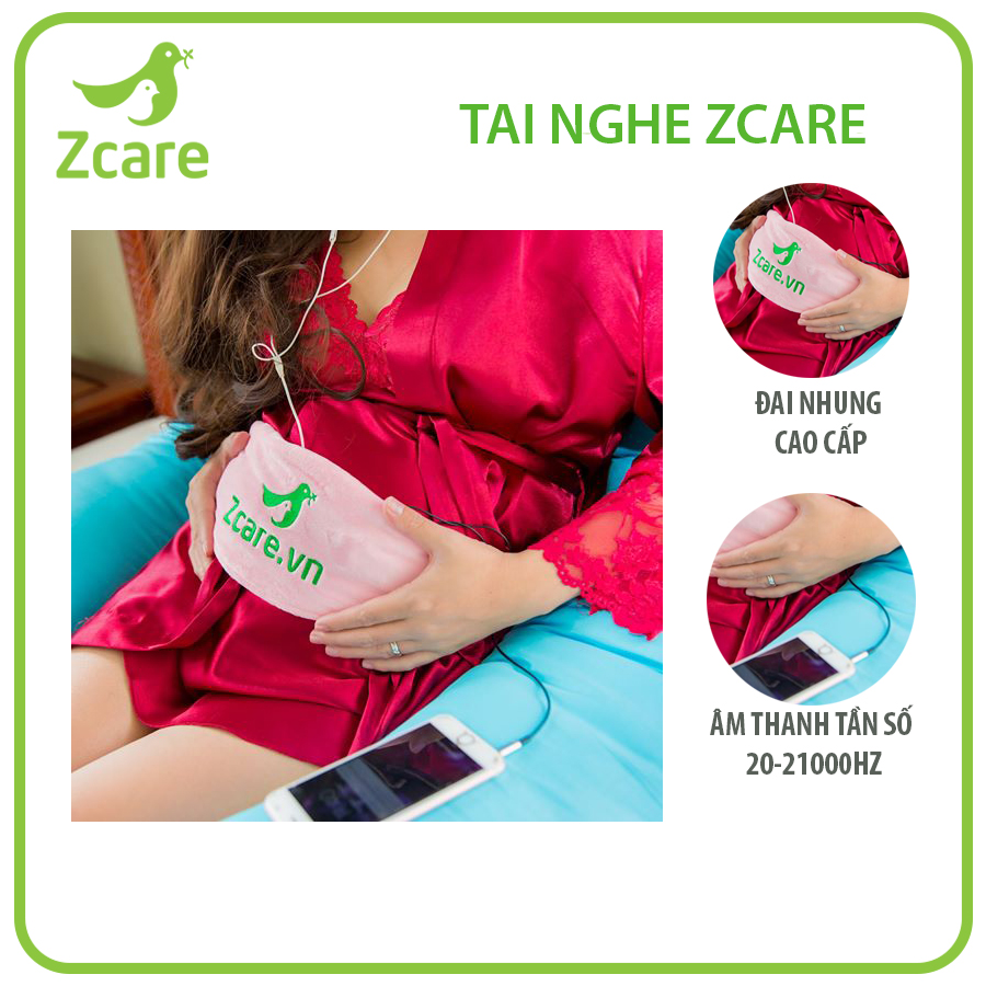 TAI NGHE BẦU HỒNG - TẶNG: NHẠC THAI GIÁO CHUẨN ( theo từng giai đoạn thai kì)+HƠN 7 QUYỂN SÁCH THAI GIÁO,NUÔI DẠY TRẺ, ĂN DẶM online - Tai nghe nhạc cho bà bầu Zcare