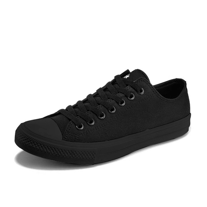 Giày sneaker cổ thấp ckii nữ màu đen