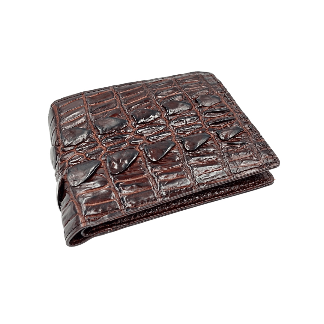 Ví nam, ví da cá sấu, một mặt dáng ngang cao cấp chính hãng Men Leather M8V61Đ, quà tặng sinh nhật đẹp sang trọng, bóp nam da thật hàng hiệu giá rẻ