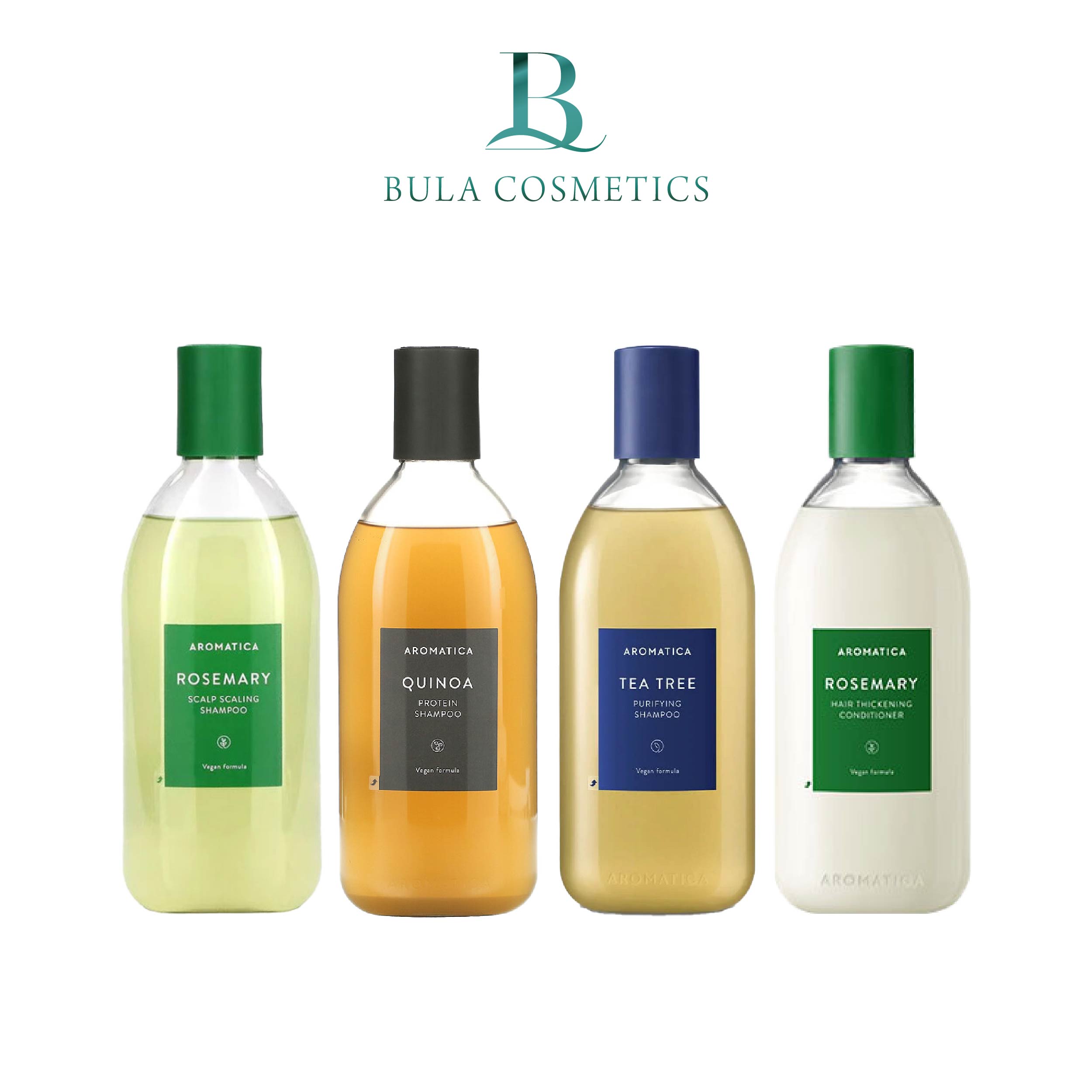 Dầu gội - dầu xả aromatica, sạch gàu ngăn rụng tóc và phục hồi tóc bị hư tổn 400ml