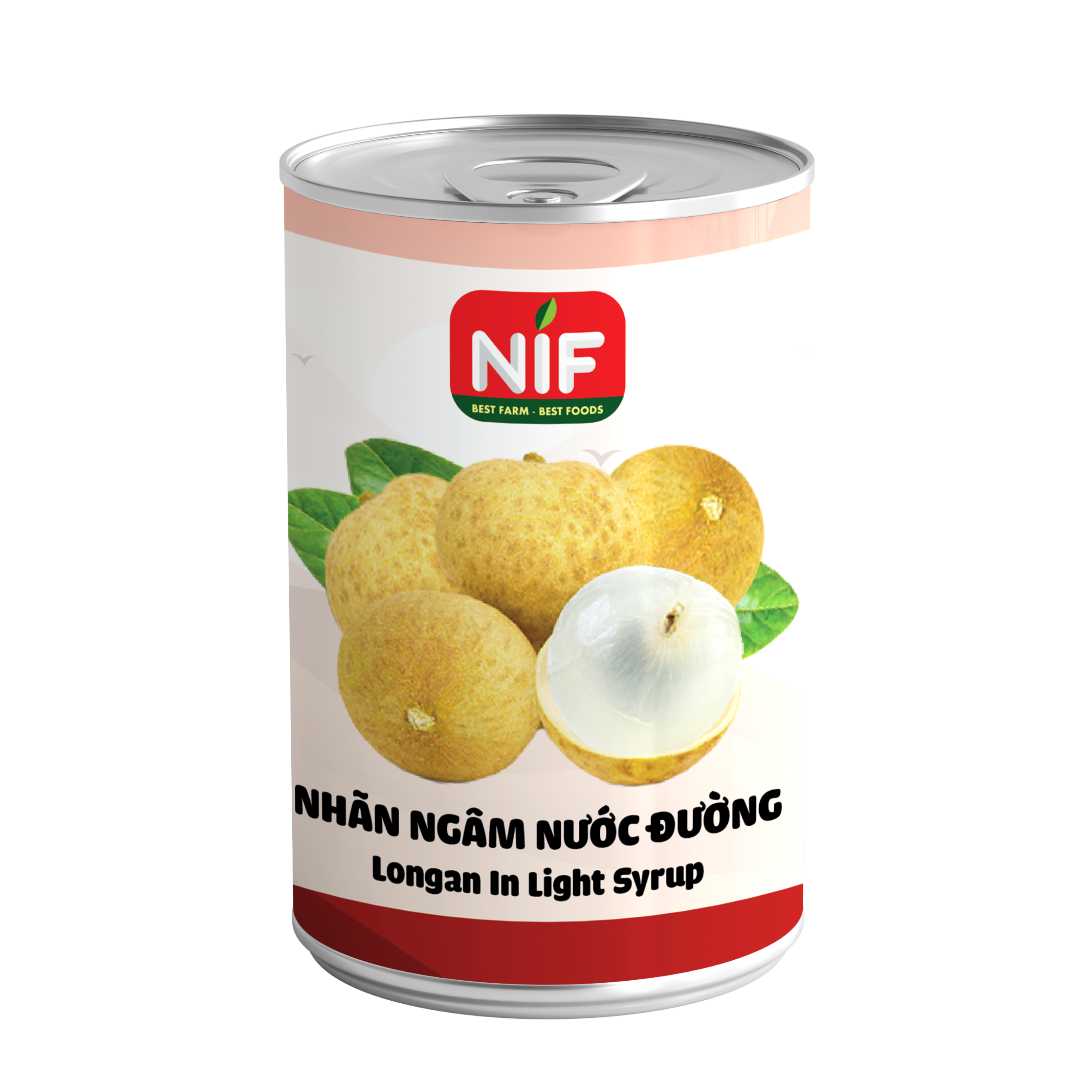 Nhãn ngâm nước đường nif 565g ngon thơm giòn