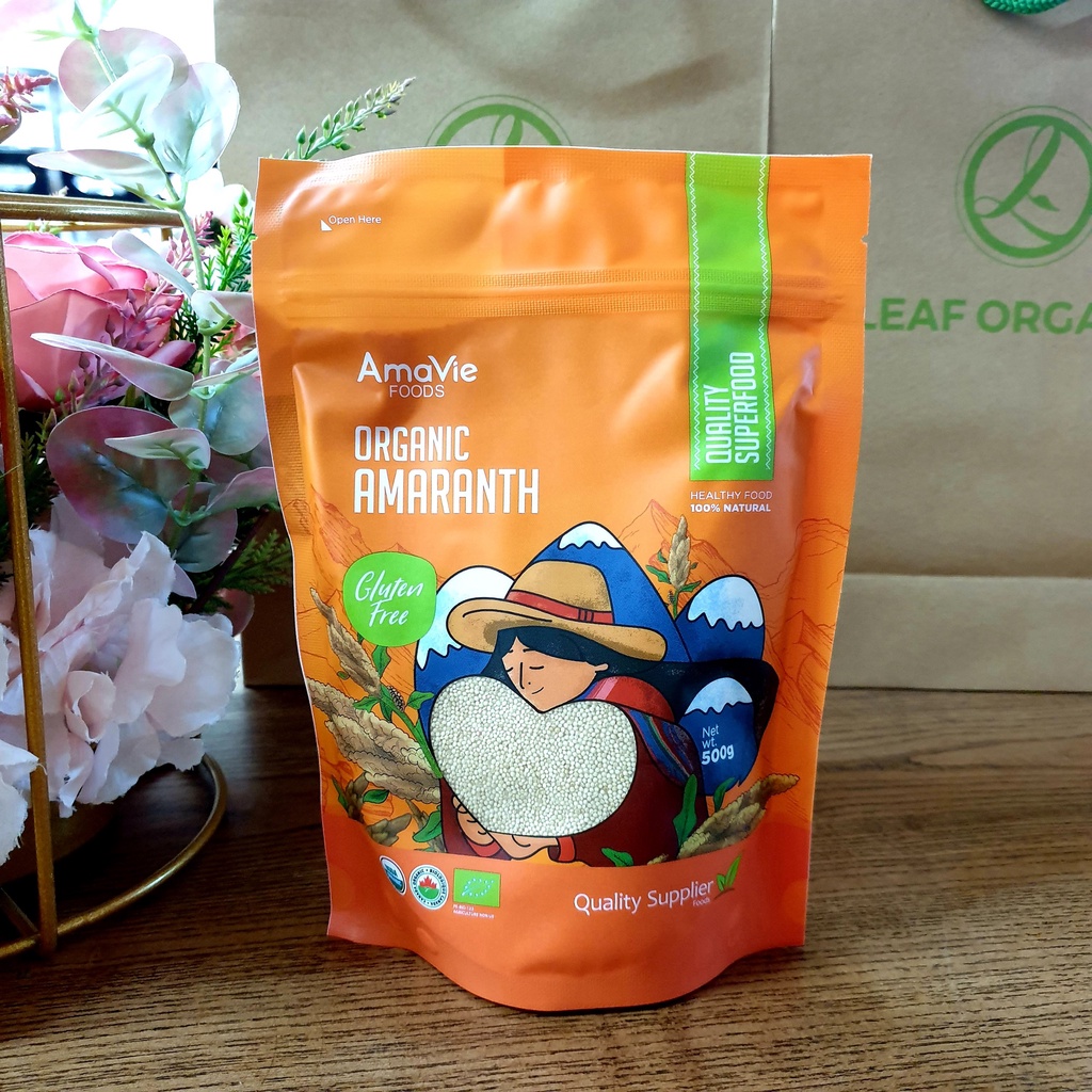 Hạt dền Amaranth hữu cơ Amavie Foods 500g - Leafhouse hcm