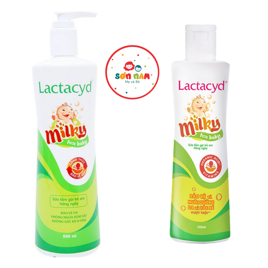 Sữa tắm lactacyd milky cho bé 250ml 500ml