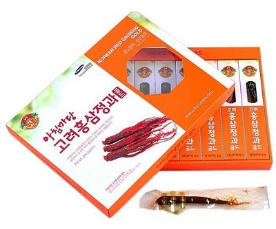 Sâm Củ Tẩm Mật Ong Hàn Quốc Achimmadang Red Ginseng 300g (8 củ)
