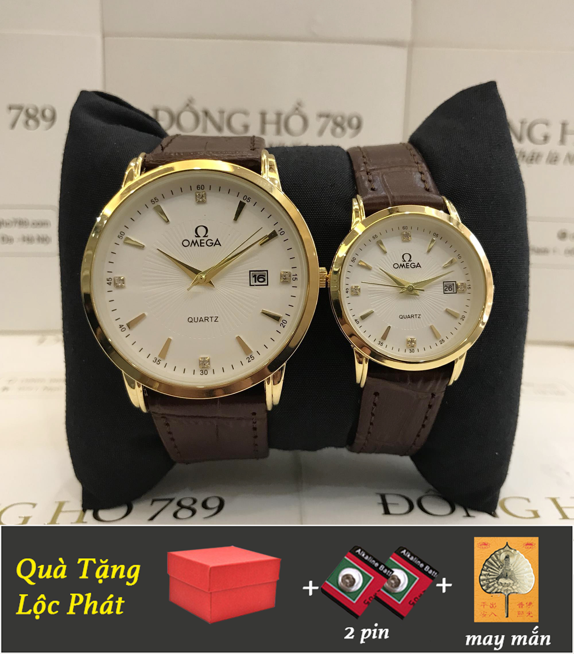 ĐỒNG HỒ CẶP ĐÔI NAM NỮ GIÁ 1 ĐÔI DÂY DA BẢO HÀNH 1 NĂM TẶNG 2 PIN LÁ BỒ ĐỀ MAY MẮN GIÁ 100K, KÍNH CHỐNG TRẦY XƯỚC, CHỐNG NƯỚC