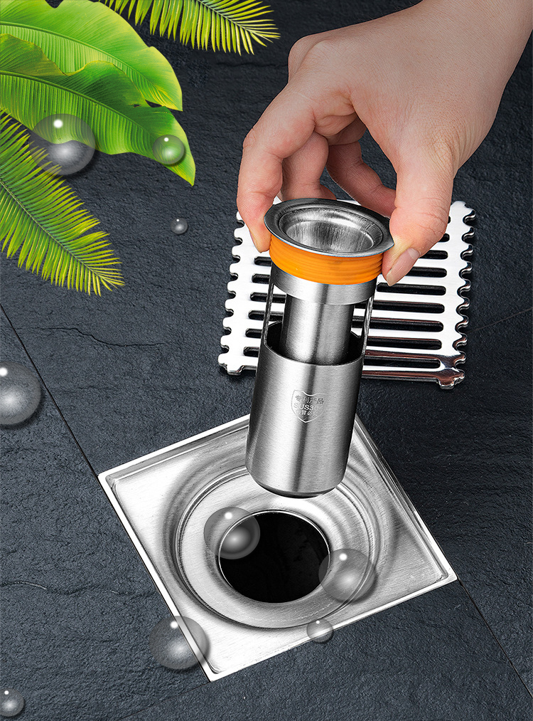 Phụ kiện Ngăn mùi nhà tắm - INOX 304 lắp thoát sàn chống mùi hôi ngăn vi khuẩn trào ngược lên Dan House