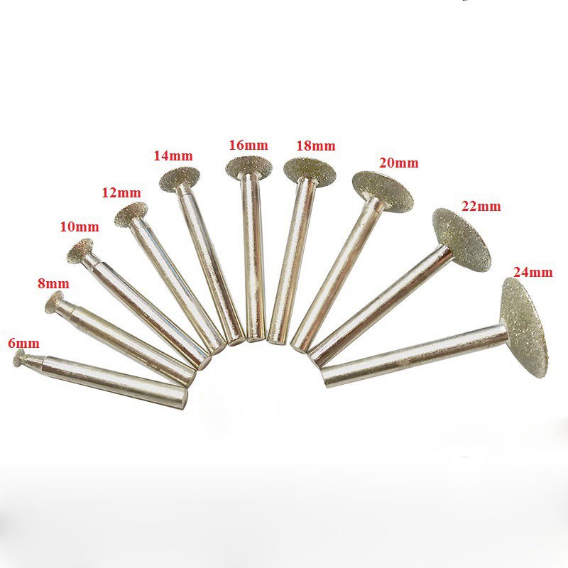 Mũi khắc đá ngọc cốt 6mm đầu mài kim cương hình T