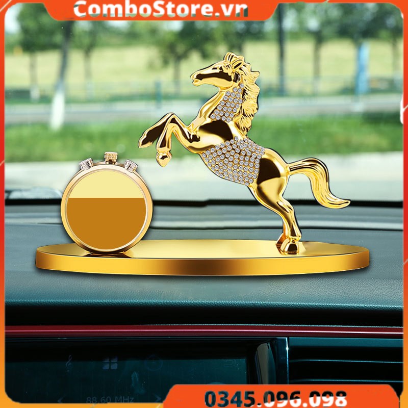Nước hoa xe ô tô cao cấp tượng mã đáo thành công đính đá