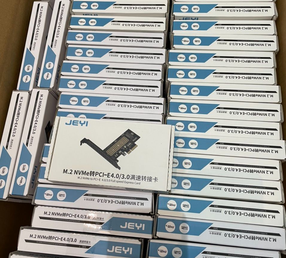 Card adapter jeyi sk4 chuyển đổi ssd m.2 pcie gen 3 x4 to pci-e 4x - m2 nvme adapter bảo hành 6 tháng