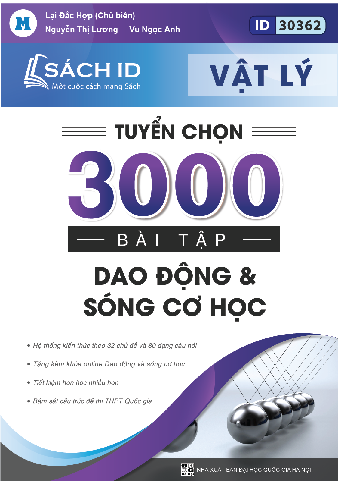 Sách ID Tuyển chọn 3000 bài tập Dao động cơ và sóng cơ học
