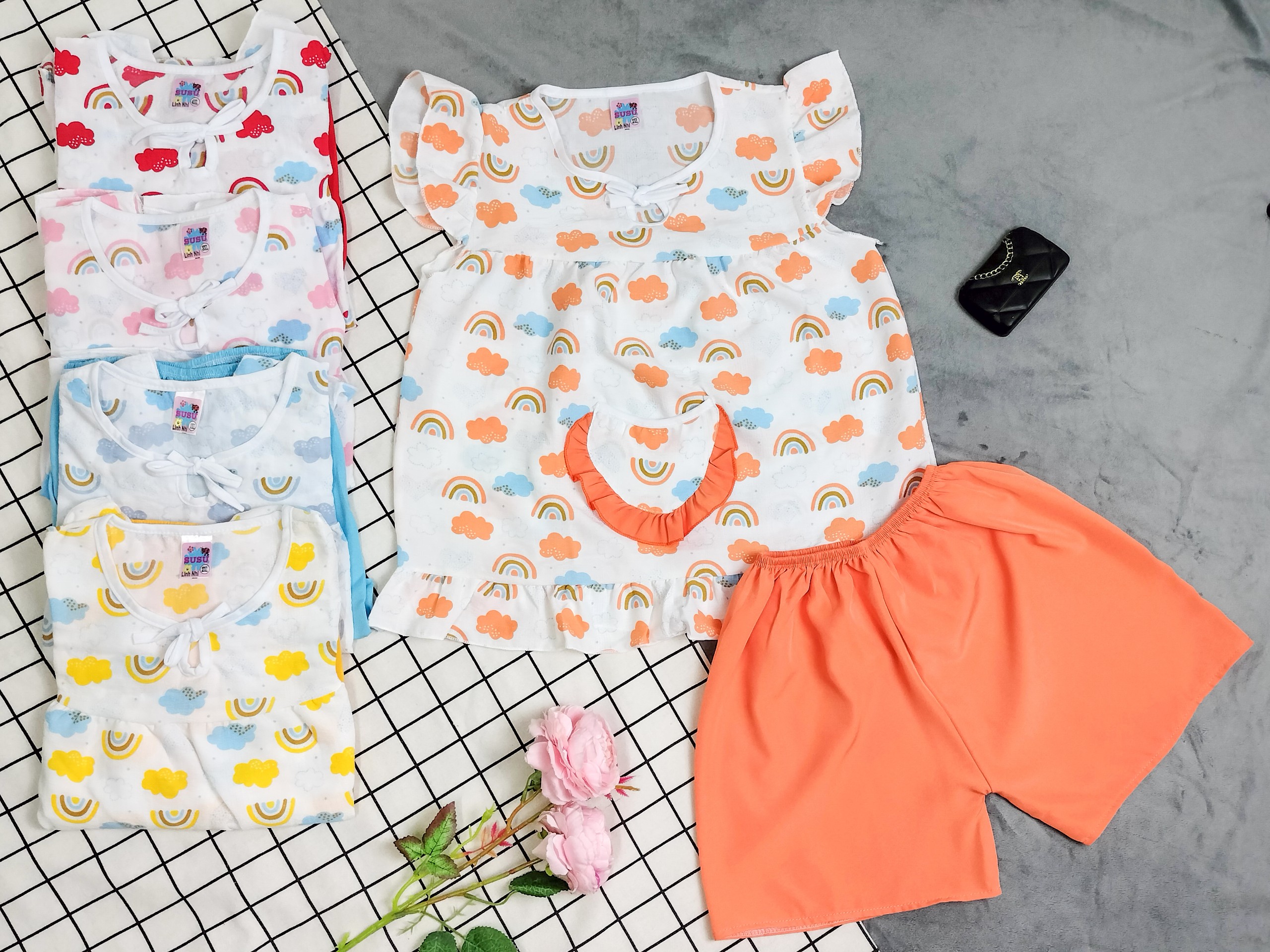 Bộ tơ xốp cánh tiên bé