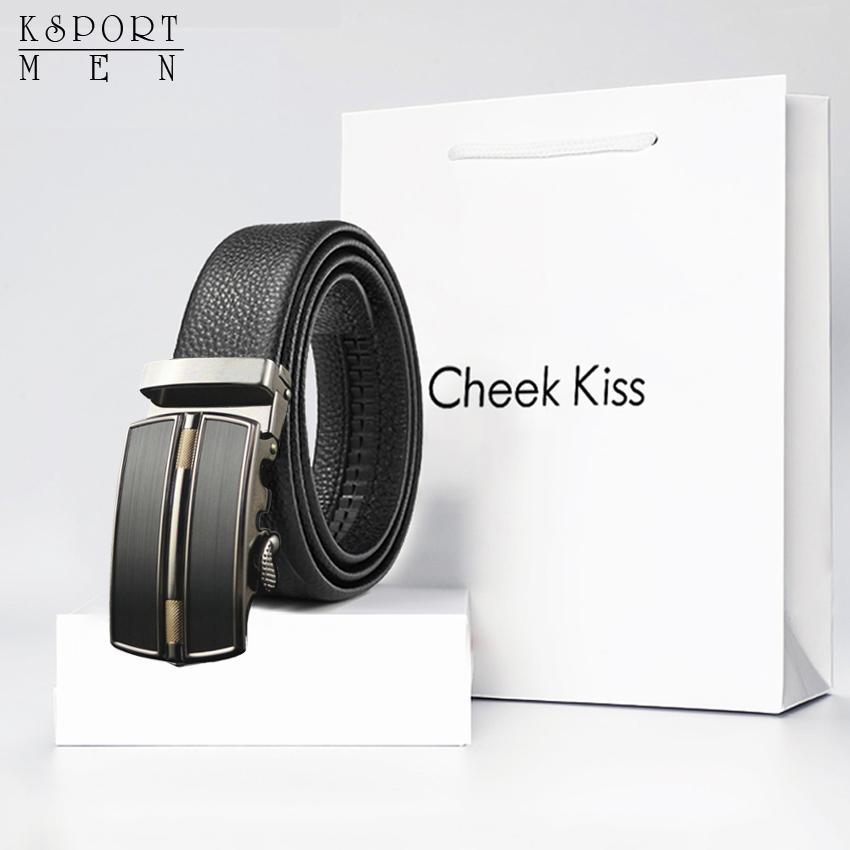 Thắt lưng dây nịt nam công sở cao cấp FULL túi hộp hãng, dây da giấu đường may , Ksport Men belt 2020- Victoryb