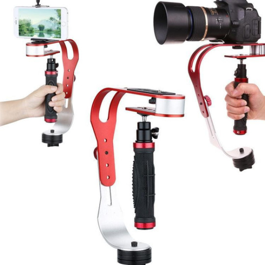 Tay quay phim chống rung cho máy ảnh và điện thoại slr gopro chuyên nghiệp, kẹp quay phim chống rung, tay cầm chống rung cho máy ảnh camera, chụp ảnh, quay phim khung kim loại chắc chăn