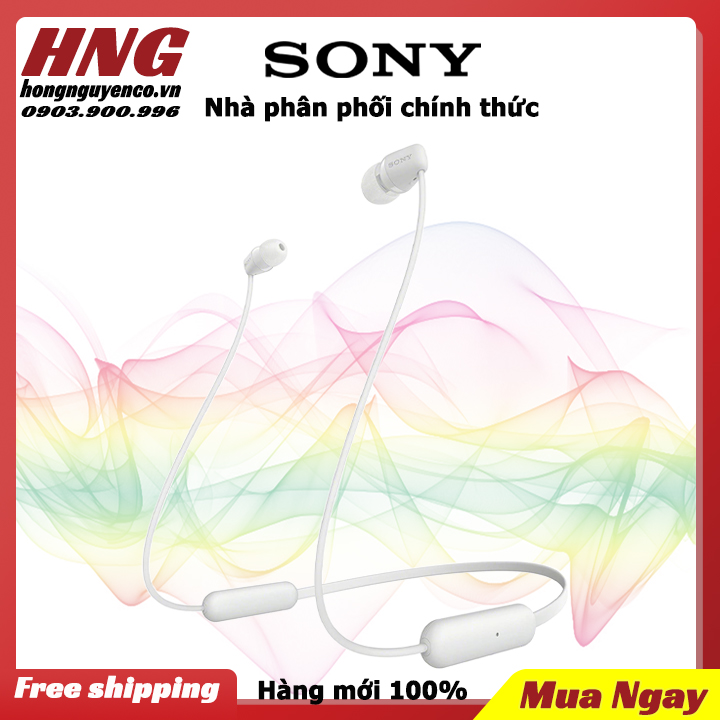 Tai nghe bluetooth không dây Sony WI-C200 - Hàng phân phối trực tiếp chính hãng - Bảo hành 1 năm toàn quốc