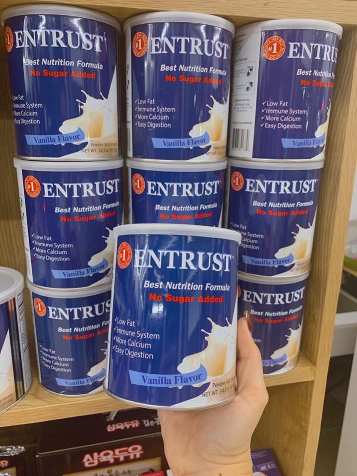 Sữa bột dành cho người bệnh tiểu đường ENTRUST Milk của Mỹ 400g