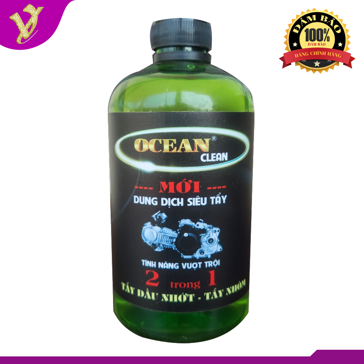 Dung dịch rửa xe 2 trong 1 ocean 500ml tẩy dầu nhớt rỉ sét lốc máy