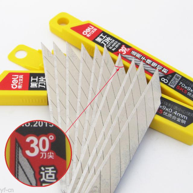 Lưỡi dao rọc giấy 30 độ deli 2015