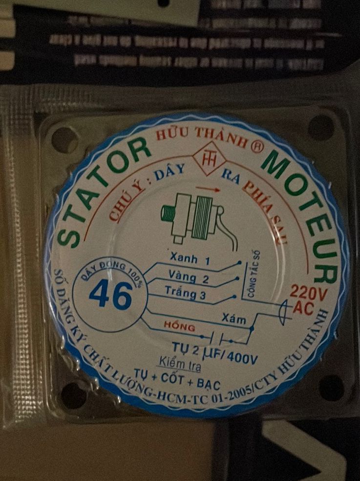 Stato quạt 46 đồng 100% dầy 2cm