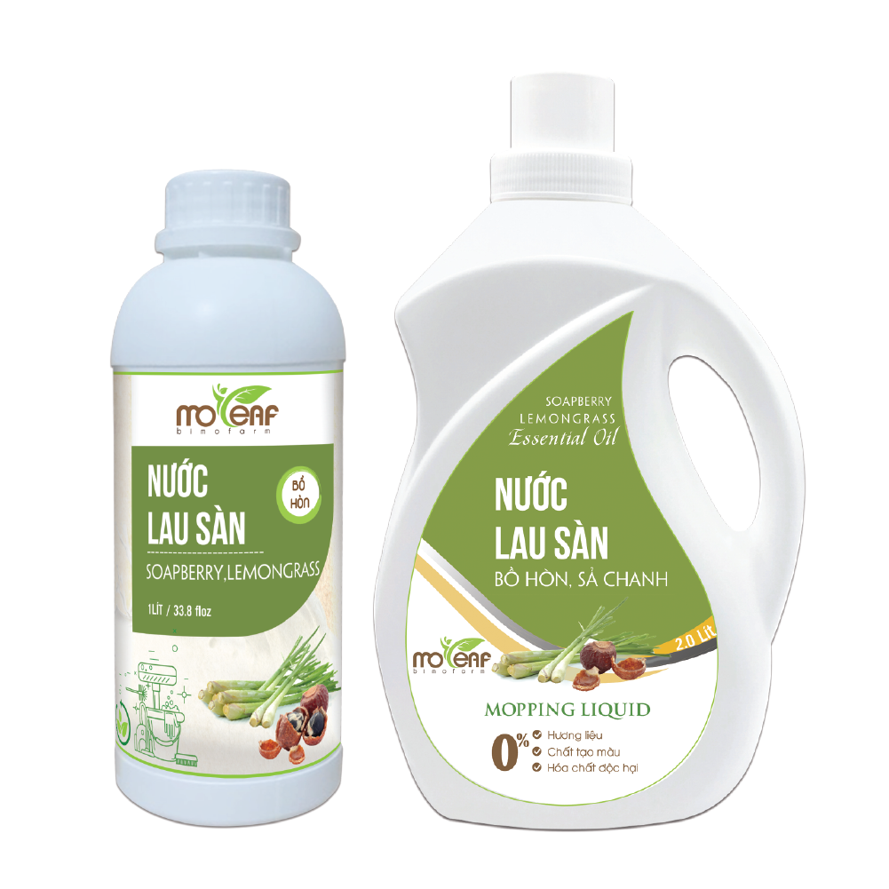 Nước lau sàn hữu cơ moleaf đuổi muỗi tinh dầu sả chanh