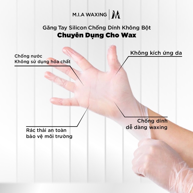 Găng tay silicon chống dính dùng cho wax, găng tay wax lông