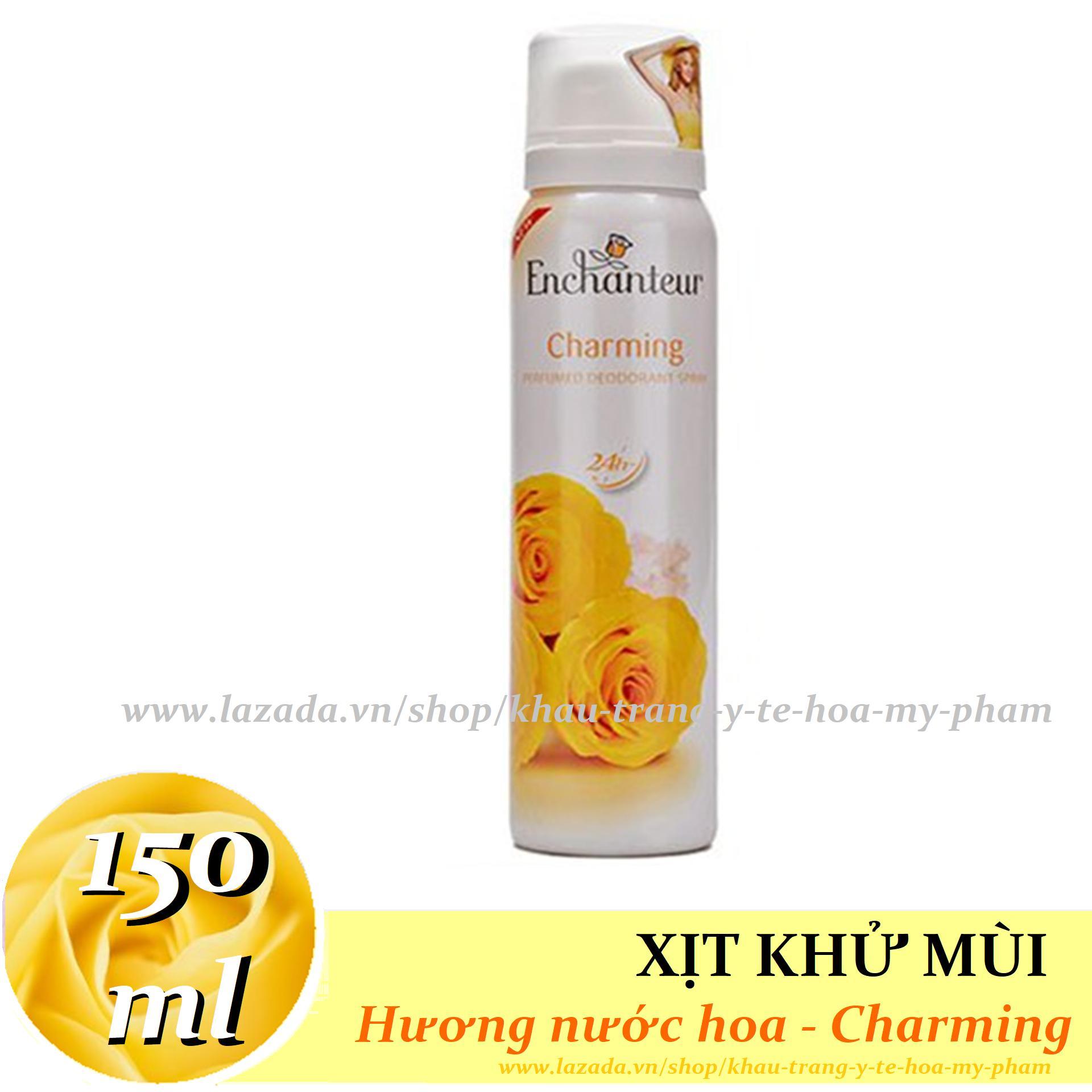 [HCM]Enchanteur - Xịt khử mùi toàn thân Hương nước hoa 150 ml - Charming