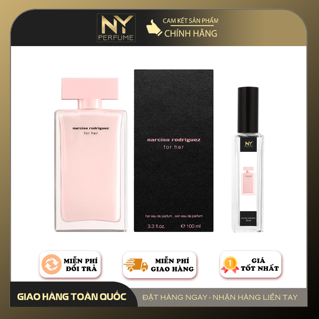 Nước hoa nữ narciso rodriguez for her edp - dạng chiết 10ml