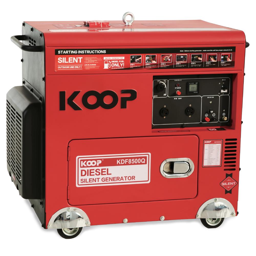 Máy Phát Điện Chạy Dầu Nhập Khẩu 6kw Koop KDF8500Q