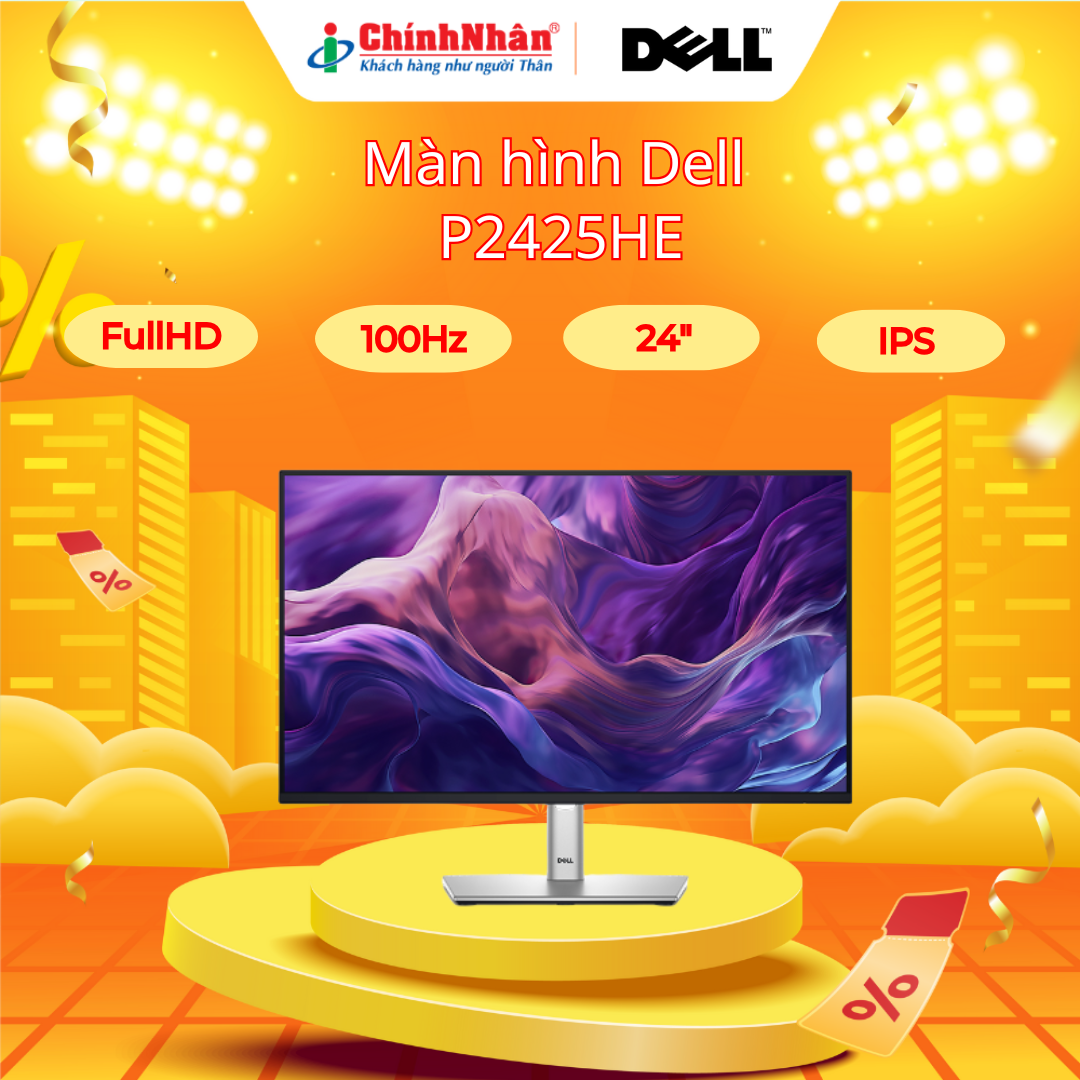 Màn hình Dell P2425HE 24" USB-C Hub IPS 100Hz – Chống mỏi mắt
