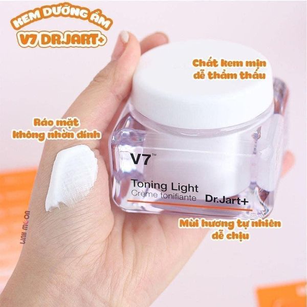 Kem dưỡng trắng da v7 dr.jart toning light 50ml fullsize