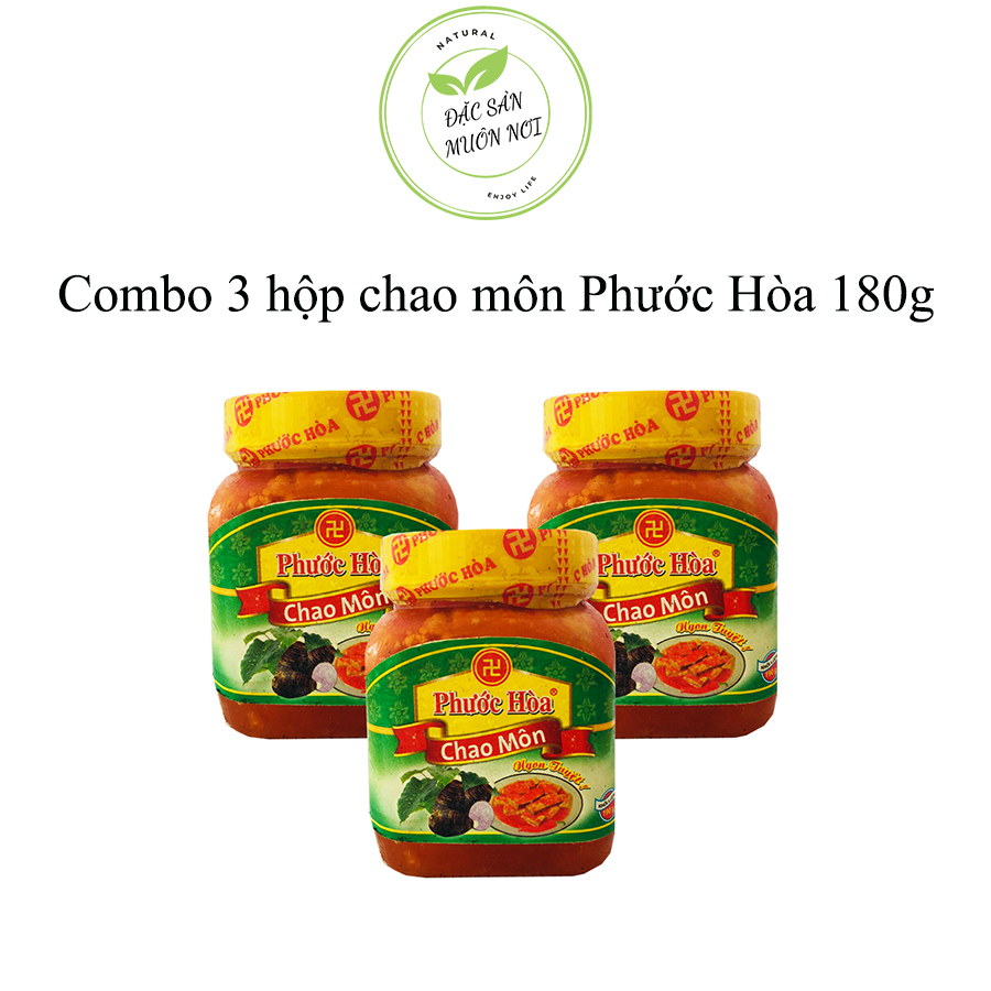 Combo 3 hộp Chao môn Phước Hoà