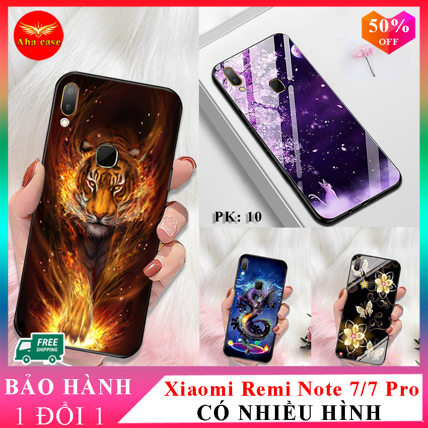 Ốp Xiaomi Redmi Note 7 và Ốp lưng Xiaomi Redmi Note 7 Pro ốp điện th0ại mặt lưng kính KÍNH IN HÌNH chống trầy xước, đẹp, ốp redmi note 7 sắc nét siêu sang, Nâng tầm đẳng cấp