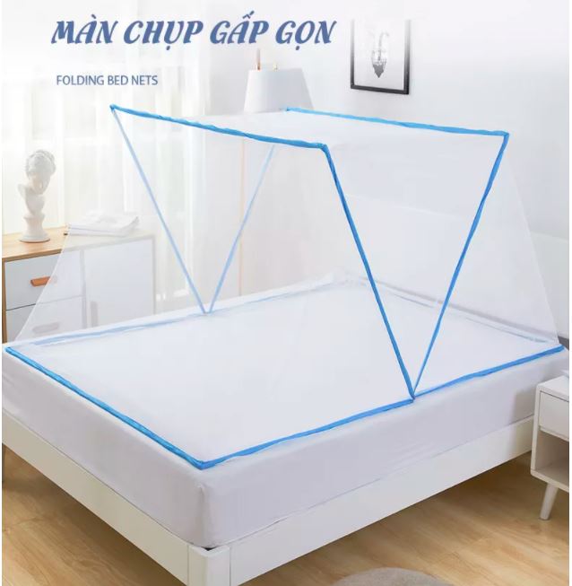 Màn Chụp Gấp Gọn Chống Muỗi Cao Cấp 1mx1m9