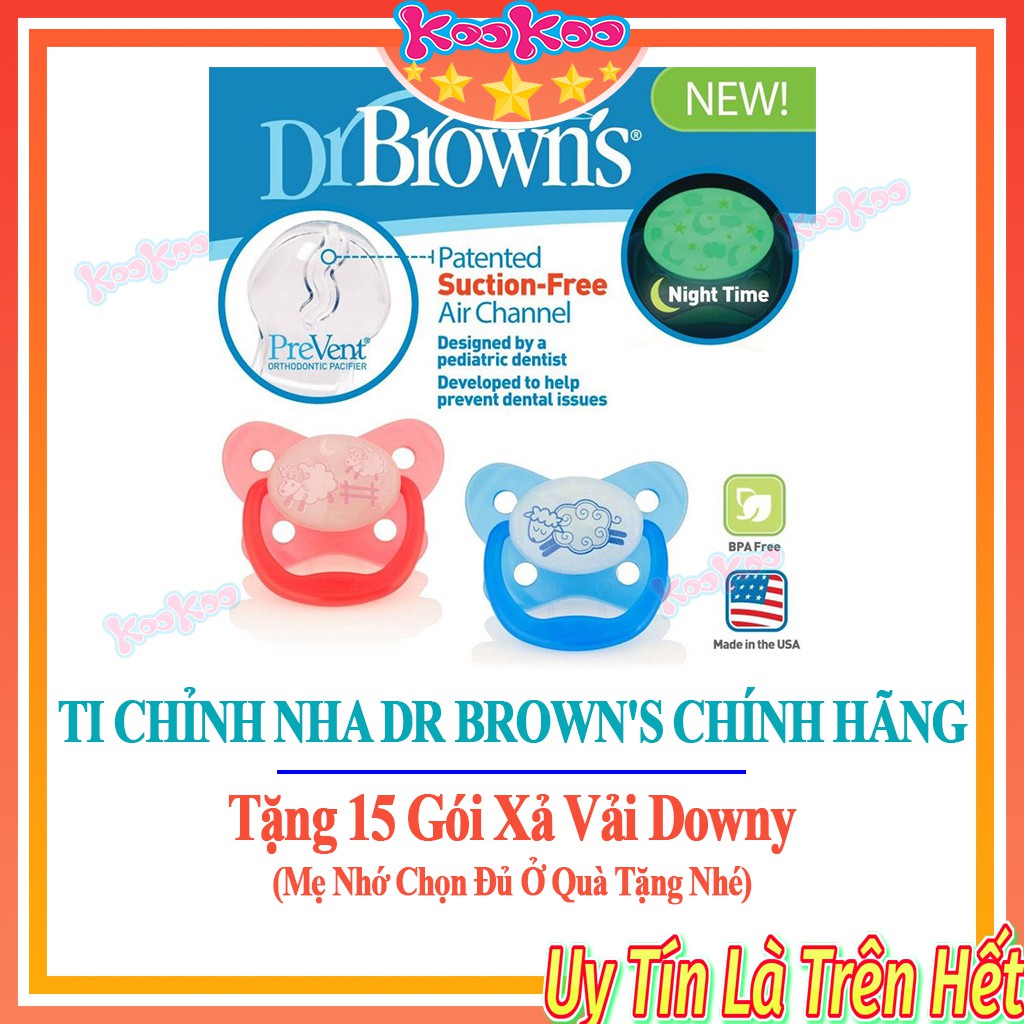 Ti giả chỉnh nha dr brown's chính hãng