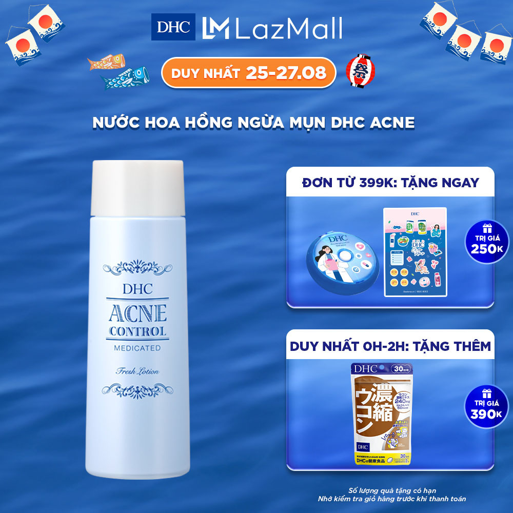Lotion ngừa mụn DHC Acne Control Fresh Lotion 160ml