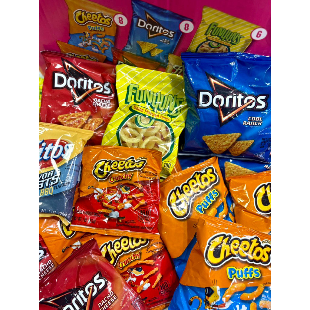 Combo Snack Mỹ Mini Chính Hãng Cheetos, Doritos, Funyuns, Fritos Nhiều Hương Vị Nhập Khẩu USA