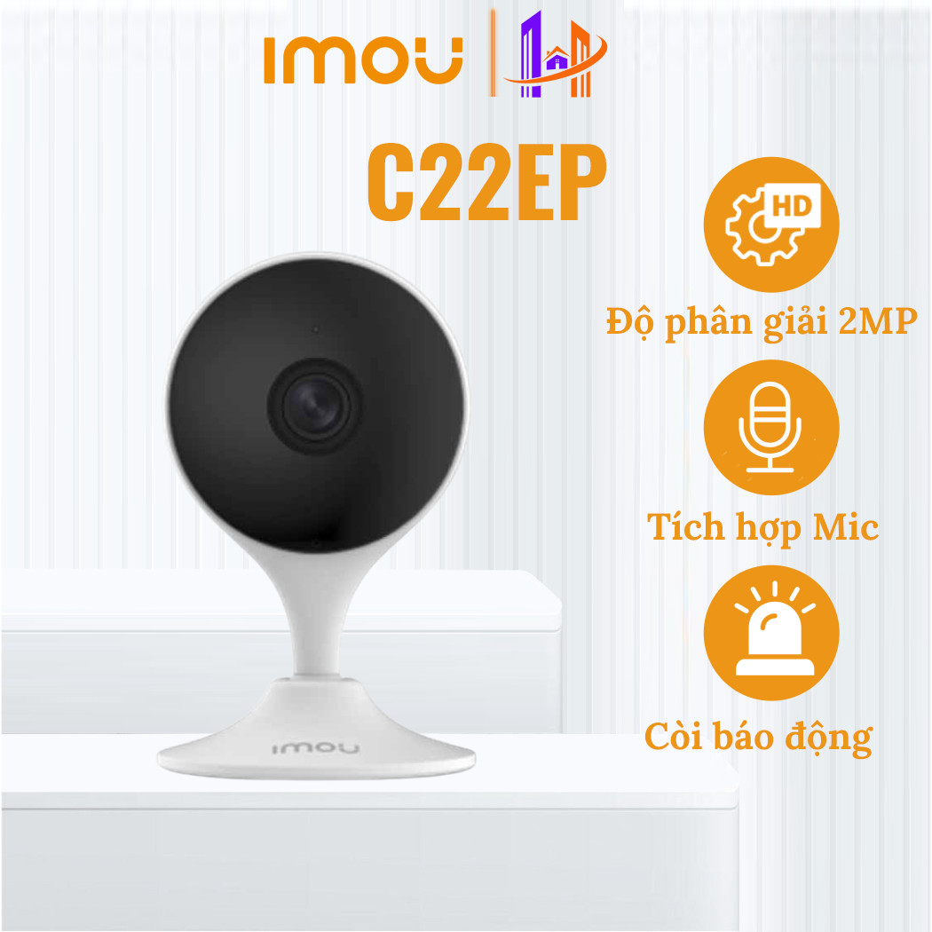   Tặng Hộp Box KT  Camera IP Wifi Trong Nhà IMOU Cue C32EP 2K 3MP  Bản Nâng Cấp C22EP 1080P  - Gốc Rộng Chuẩn nén H.265 Đàm Thoại 2 Chiều 