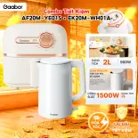 Combo 382 Nồi chiên không dầu 2L AF20M-YE01S và bình đun siêu tốc 2L inox 304 EK20M-WH01A - Bảo hành 12 tháng 1 đổi 1