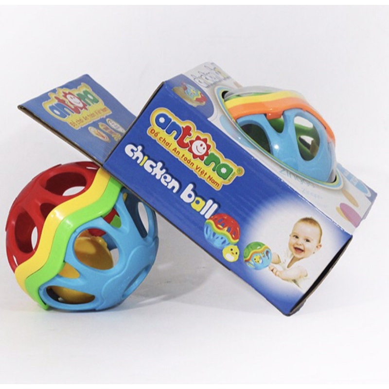 Đồ chơi xúc xắc quả bóng chicken ball bằng nhựa mềm cao cấp antona