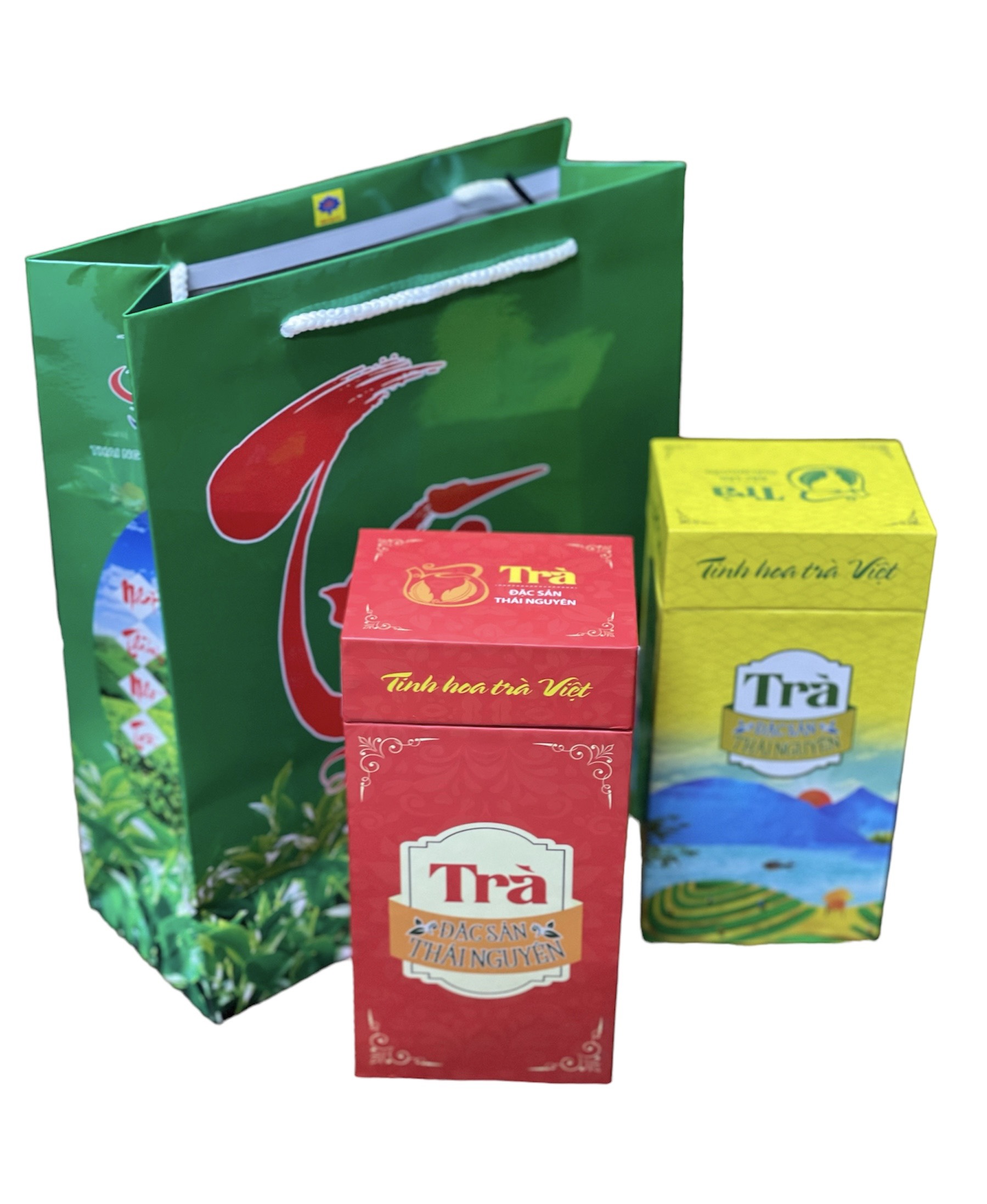 Thai Nguyen premium gift shrimp tea, tea box set with bag