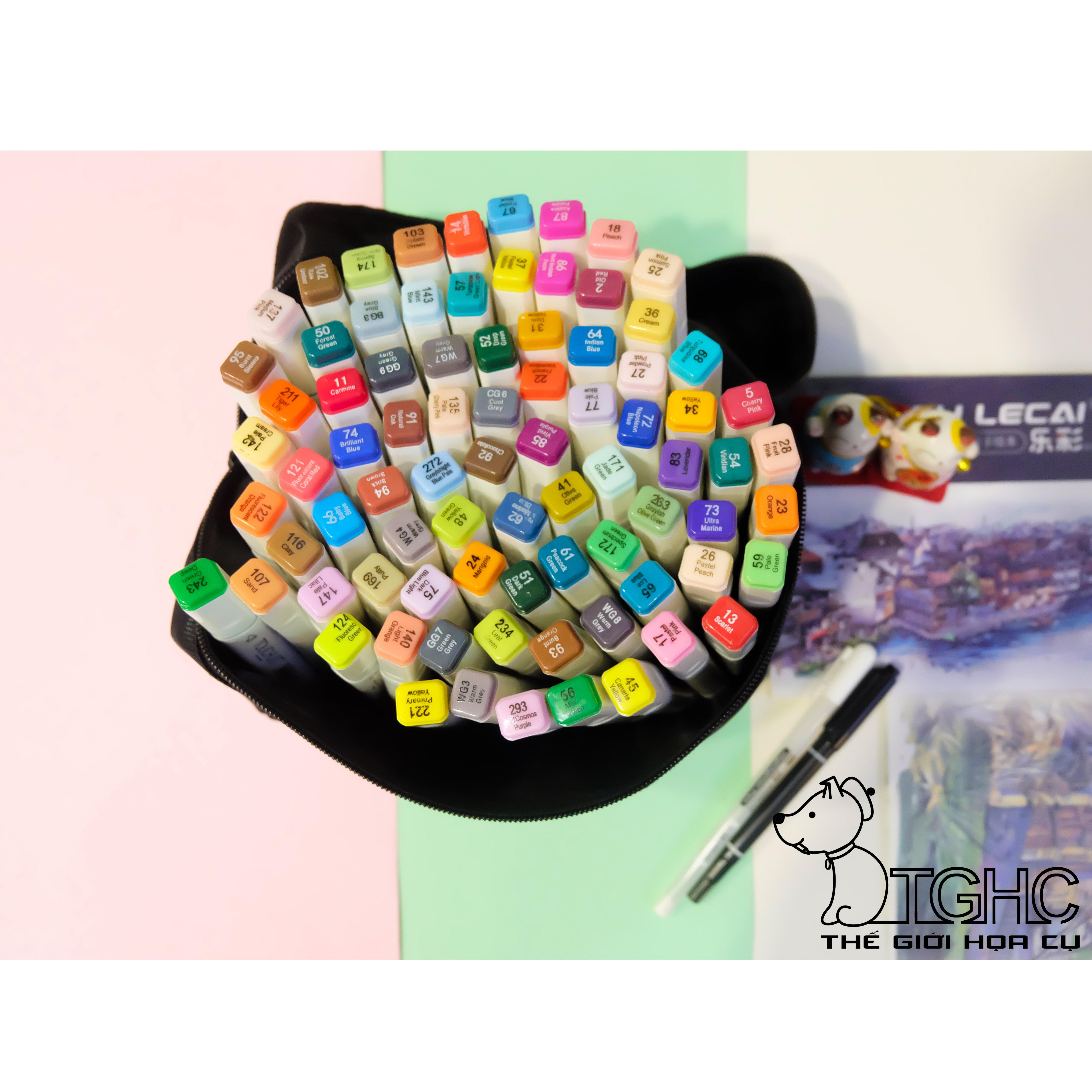 Bút Marker Touchliit 6 - 80 màu Túi vải/Setda 12 cây