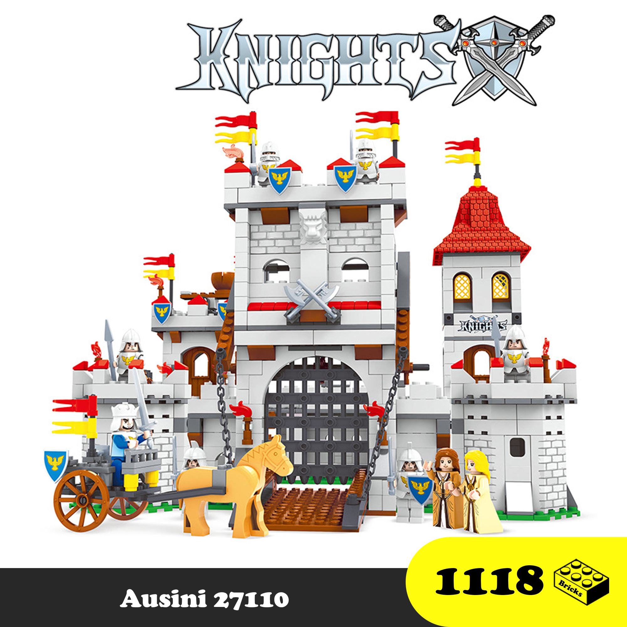 Lego Castle Defender Knights 27110 - Cổng Thành Vĩ Đại Phòng Thủ Tuyệt Đối Thời Trung Cổ - GREAT GATE CASTLE DEFENDER