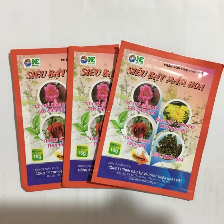 Combo 5 gói Phân bón Siêu bật mầm hoa gói 15g