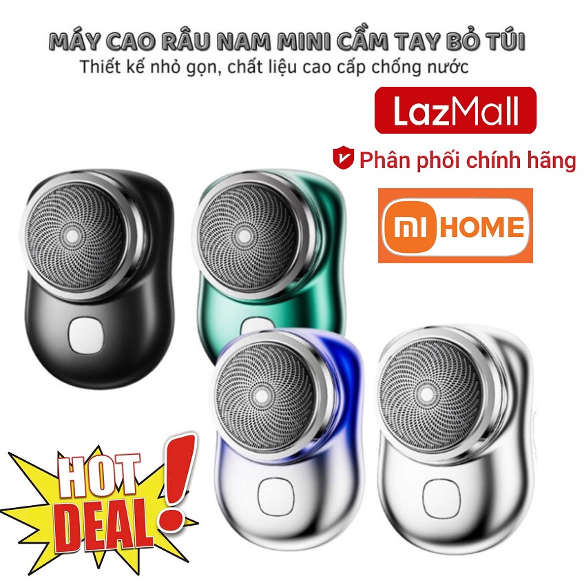 SUPER VIP LazMall Máy Cạo Râu Mini Bỏ Túi T05 Mẫu Mới Xiaomi Lưỡi Dao Bằng Thép Không Gỉ Chất Lượng Cao Đảm Bảo Đường Cắt Mịn Và Xịn, Mang Đến Cho Bạn Trải Nghiệm Cắt Nhanh, Nhẹ Nhàng