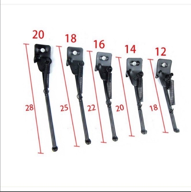 Chân chống xe đạp trẻ em jianer kích thước bánh xe 12,14,16 inch