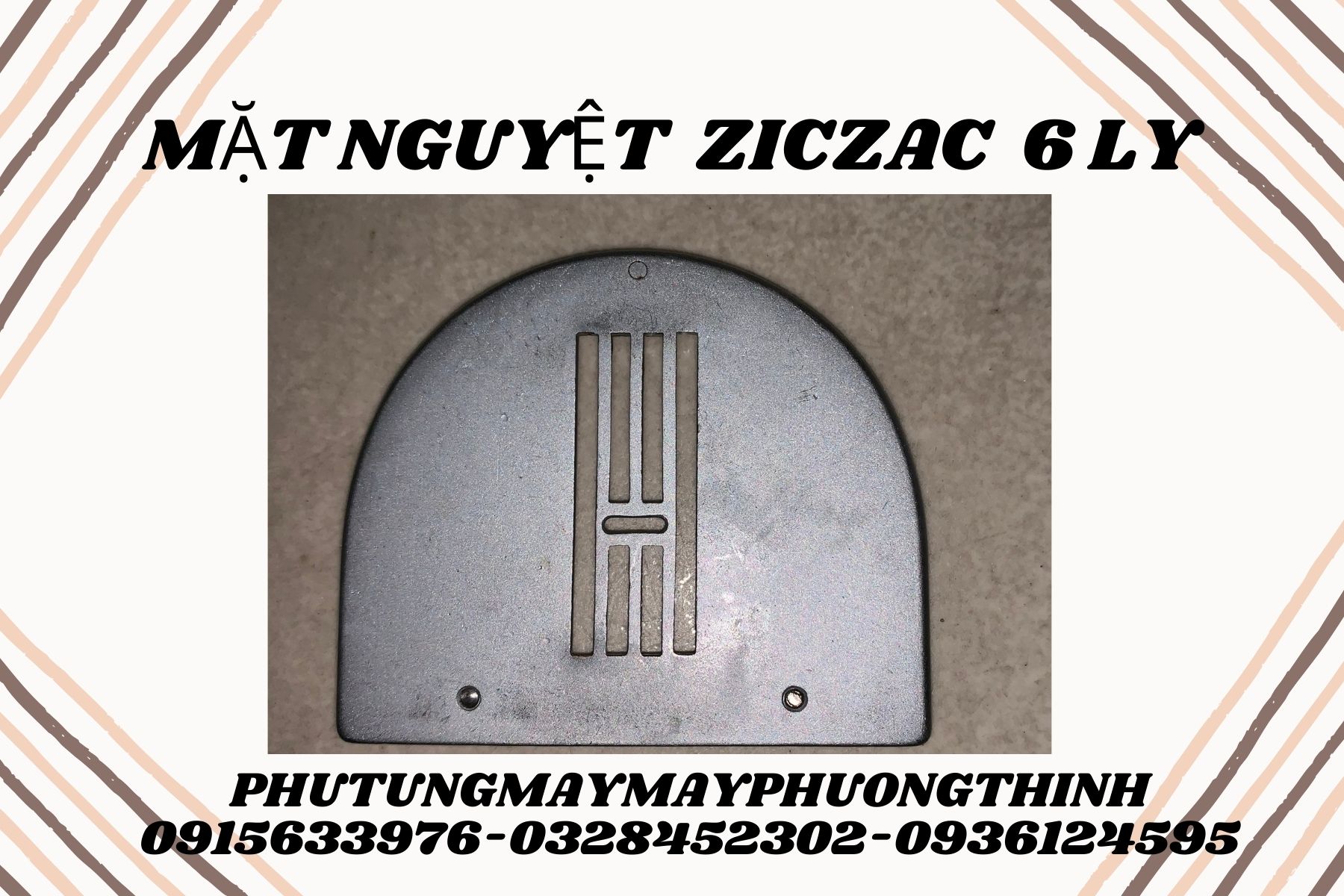 Mặt nguyệt ziczac 6 ly