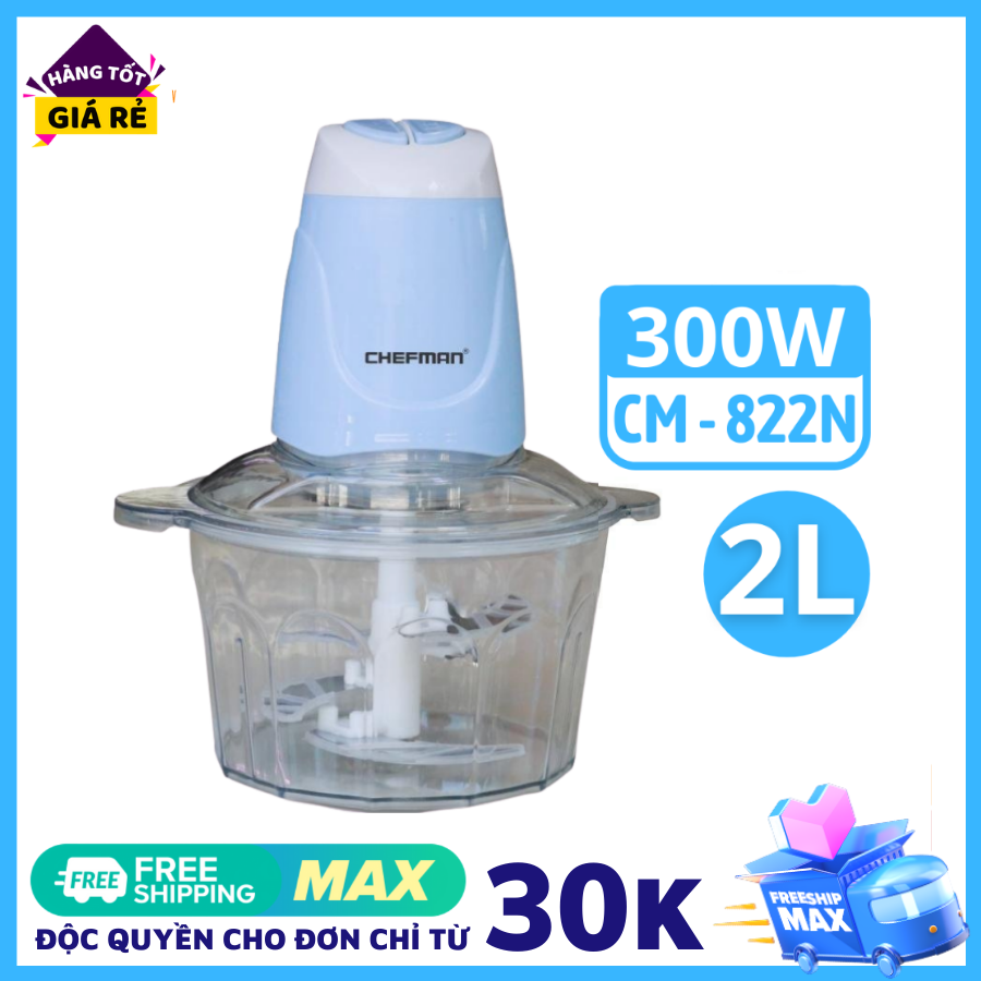 Máy say thịt Chefman CM-822N công suất lơn 300W xay nhuyễn mọi loại thịt